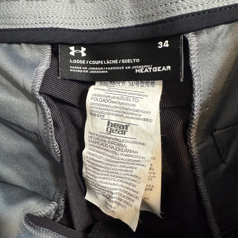 Under Armour Shorts Men's HeatGear Performance Golf Navy Size 34